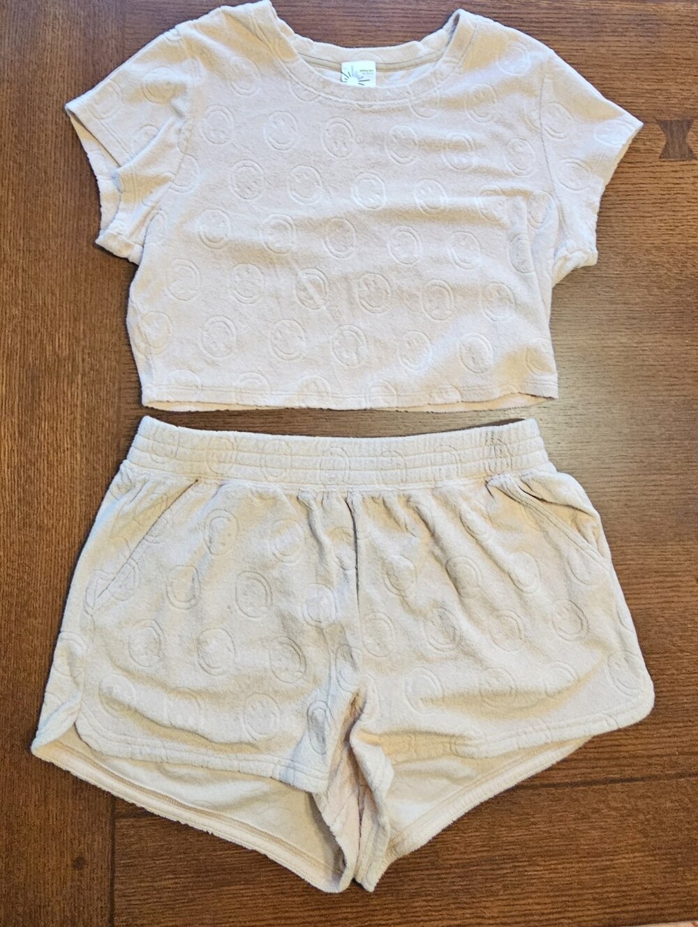 Aerie Smiley Face Terry Cloth Set Large